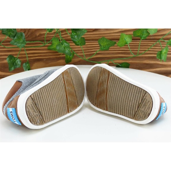 TOMS Toddler Boys 3 Medium Gray Running Fabric - Picture 5 of 5